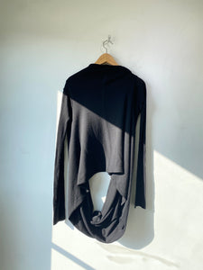 Rick Owens Black Circle Hung Sweater