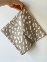 Clare V. Grey and White Foldover Clutch