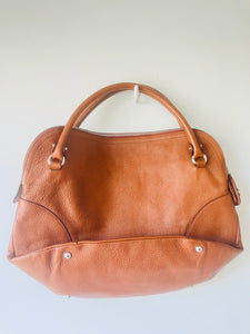 Salvatore Ferragamo Large Brown Leather Hand Bag