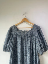 Doen Blue Floral Liberty Puff Sleeve Mini Dress