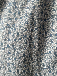 Doen Blue Floral Liberty Puff Sleeve Mini Dress