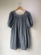 Doen Blue Floral Liberty Puff Sleeve Mini Dress