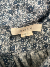 Doen Blue Floral Liberty Puff Sleeve Mini Dress