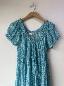 Doen Light Blue Ashlynn Floral Maxi Dress