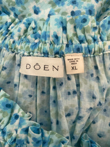 Doen Light Blue Ashlynn Floral Maxi Dress