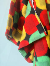 Vintage Red, Green, Black and Yellow Kimono