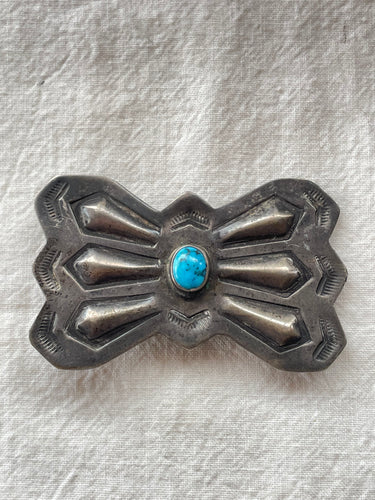 Vintage Turquoise and Silver Bolo Tie Holder