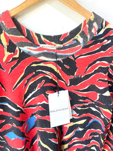 Balenciaga Multicolor Animal Print Sweater