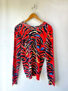 Balenciaga Multicolor Animal Print Sweater
