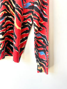 Balenciaga Multicolor Animal Print Sweater