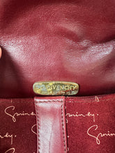 Givenchy Maroon Suede Signed Purse