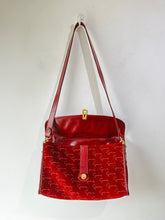 Givenchy Maroon Suede Signed Purse