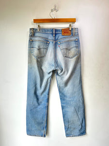 Levi's Distressed Light Wash 501s