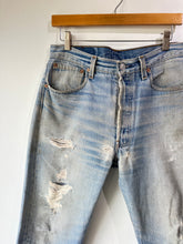 Levi's Distressed Light Wash 501s
