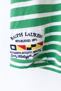 Ralph Lauren Green White Stripe Tshirt