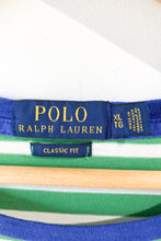 Ralph Lauren Green White Stripe Tshirt
