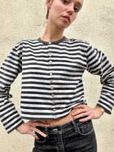 Agnes B Striped Snap Button Up