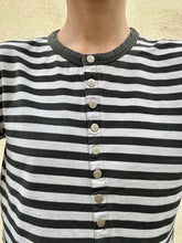 Agnes B Striped Snap Button Up