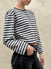 Agnes B Striped Snap Button Up
