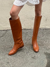 Doen Brown Leather Riding Boots