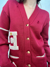 Vintage Woolen Wear 1949 Cherry Red Letterman Sweater