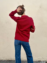 Vintage Woolen Wear 1949 Cherry Red Letterman Sweater