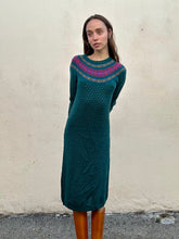Esprit Plain Jane Green Fair Isle Sweater Dress