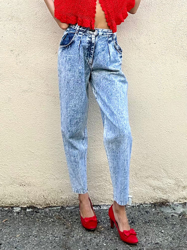 Vintage Cap Ferrat Acid Wash Jeans