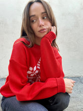 Vintage Meister Red Acrylic Snowflake Sweater