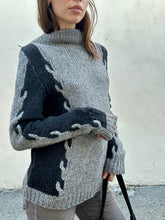 Humanoid Grey and Black Knit Sweater