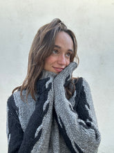 Humanoid Grey and Black Knit Sweater