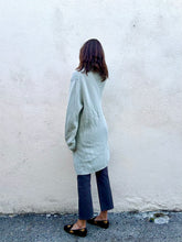 Maison Margiela Light Green-Grey Knit Wool Cardigan