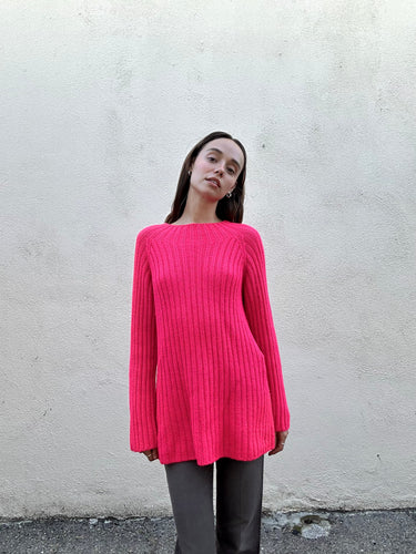 Dosa Hot Pink Alpaca Sweater