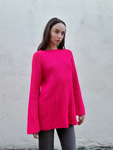 Dosa Hot Pink Alpaca Sweater