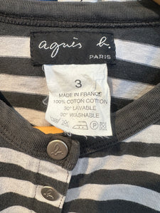 Agnes B Striped Snap Button Up