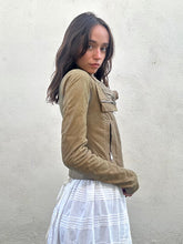 Rick Owens Tan Leather Jacket