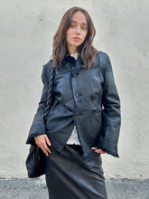 Vintage Ebene Black Fur Patchwork Jacket