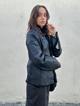 Vintage Ebene Black Fur Patchwork Jacket