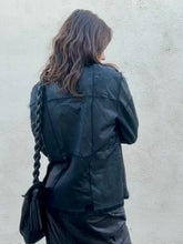 Vintage Ebene Black Fur Patchwork Jacket