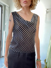 Alexander McQueen Black & White Polka Dot Plunge Dress