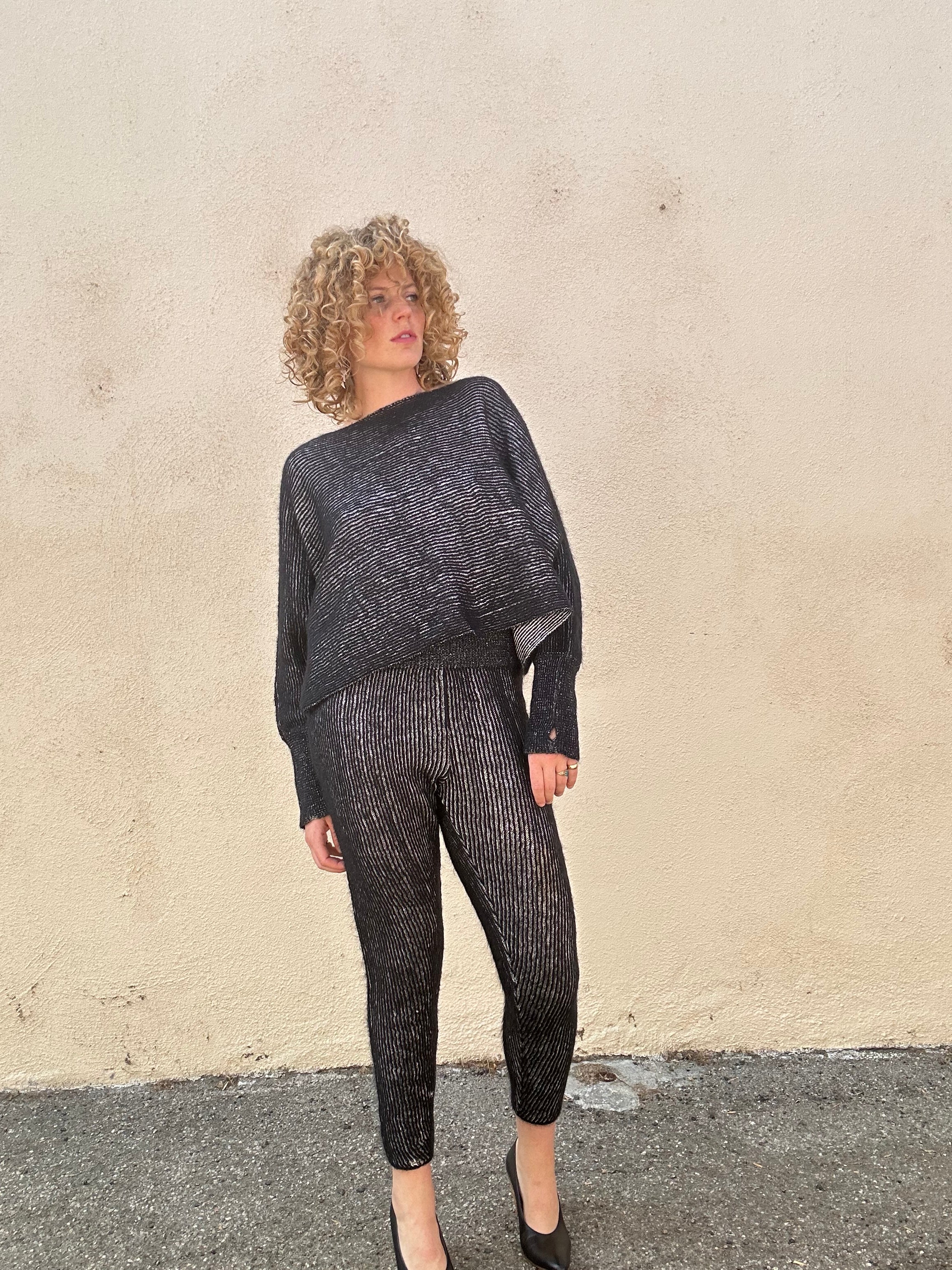 Vintage Issey Miyake Black White Knit Pants Set – The Curatorial Dept.