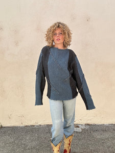 Vintage Issey Miyake Blue Batwing Sweater