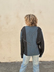 Vintage Issey Miyake Blue Batwing Sweater