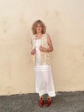 Winter Kate Cream Macrame Vest