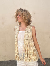 Winter Kate Cream Macrame Vest