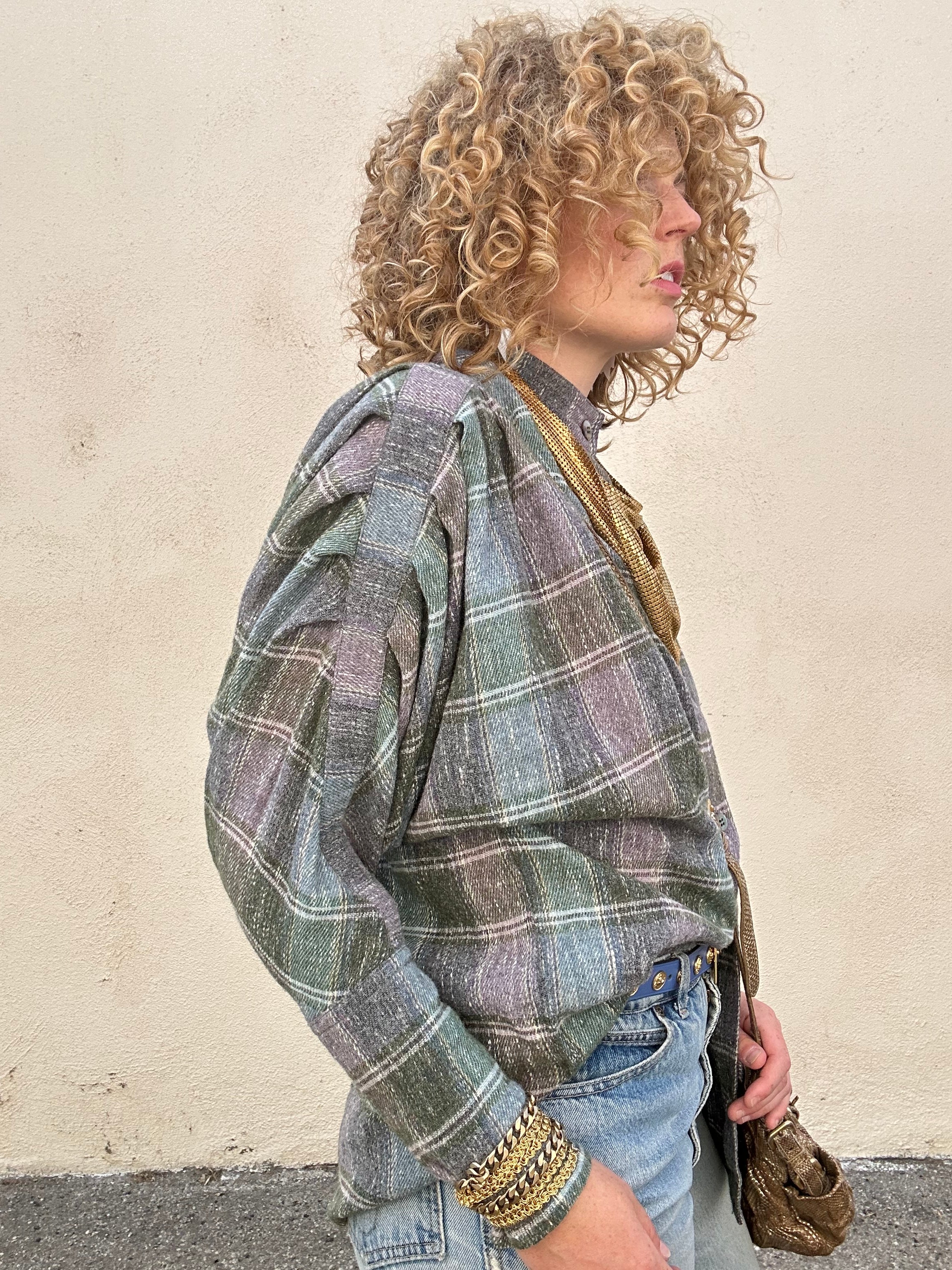 Vintage Issey Miyake Grey Plaid Shirt – The Curatorial Dept.