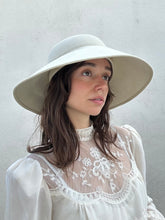 Matsuda Cream Felted Wool Hat