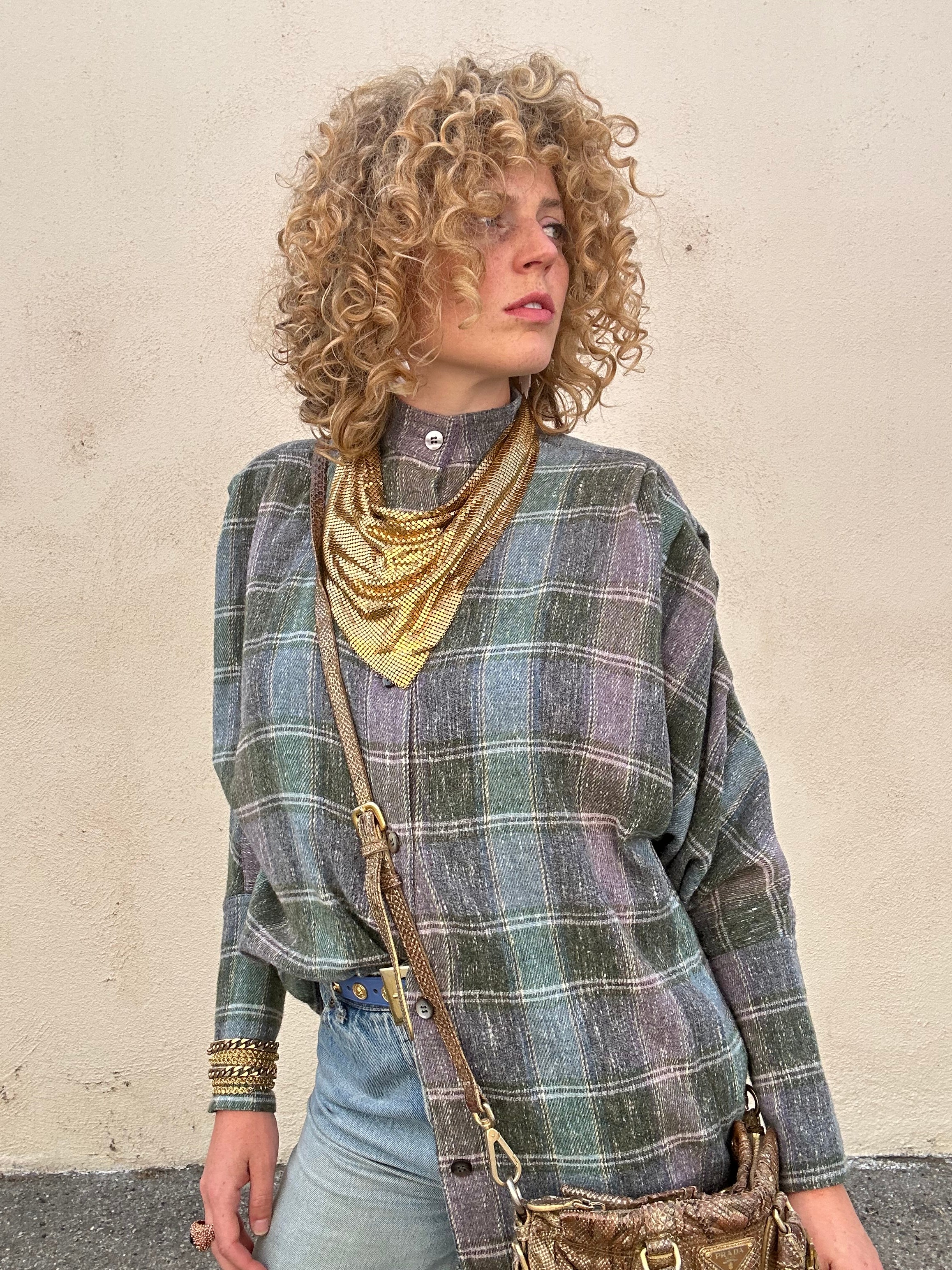 Vintage Issey Miyake Grey Plaid Shirt – The Curatorial Dept.