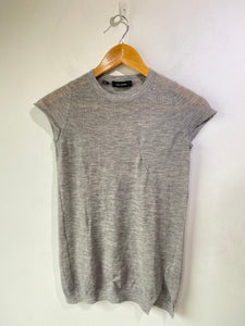 Isabel Marant Grey Cashmere Short Sleeve Sweater (as is)