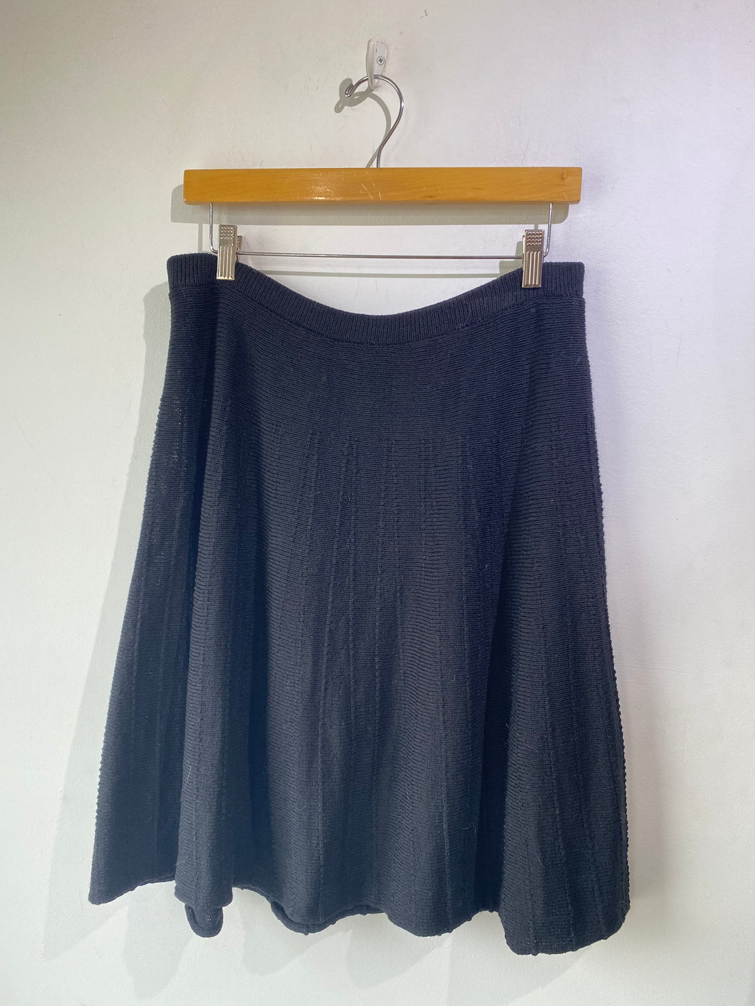 Vintage Black Knit Skirt